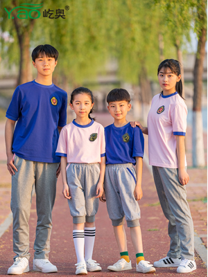 屹奧2019小、初、高夏季校服新款運動套裝